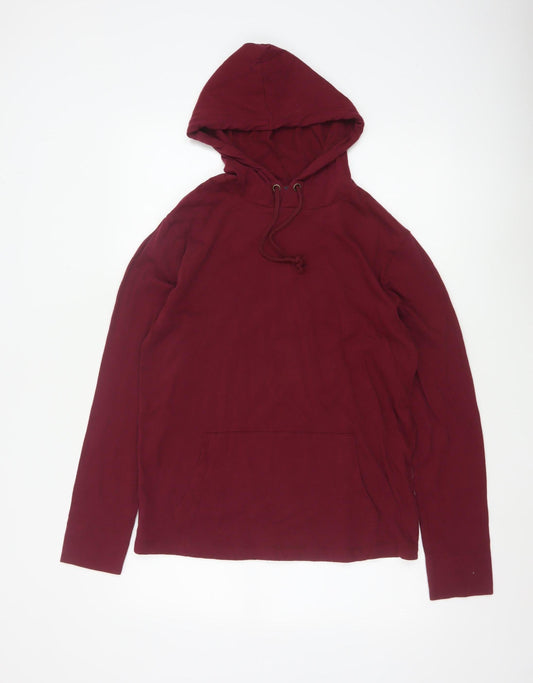 Gap Men’s Red Pullover Hoodie Small Soft Cotton Lightweight