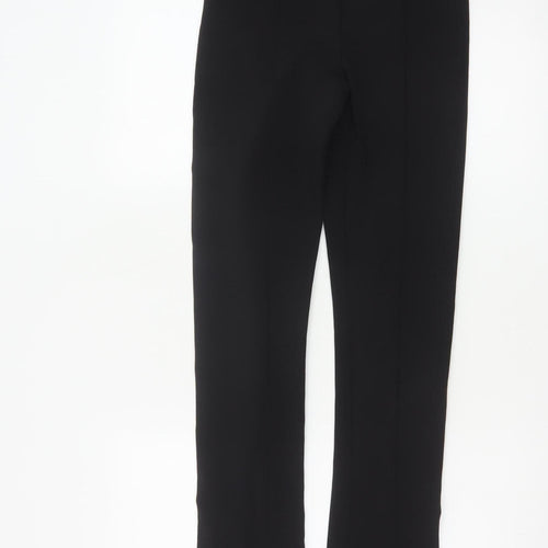 Zara Women’s Black XS Flared Trousers Polyester Blend Workwear