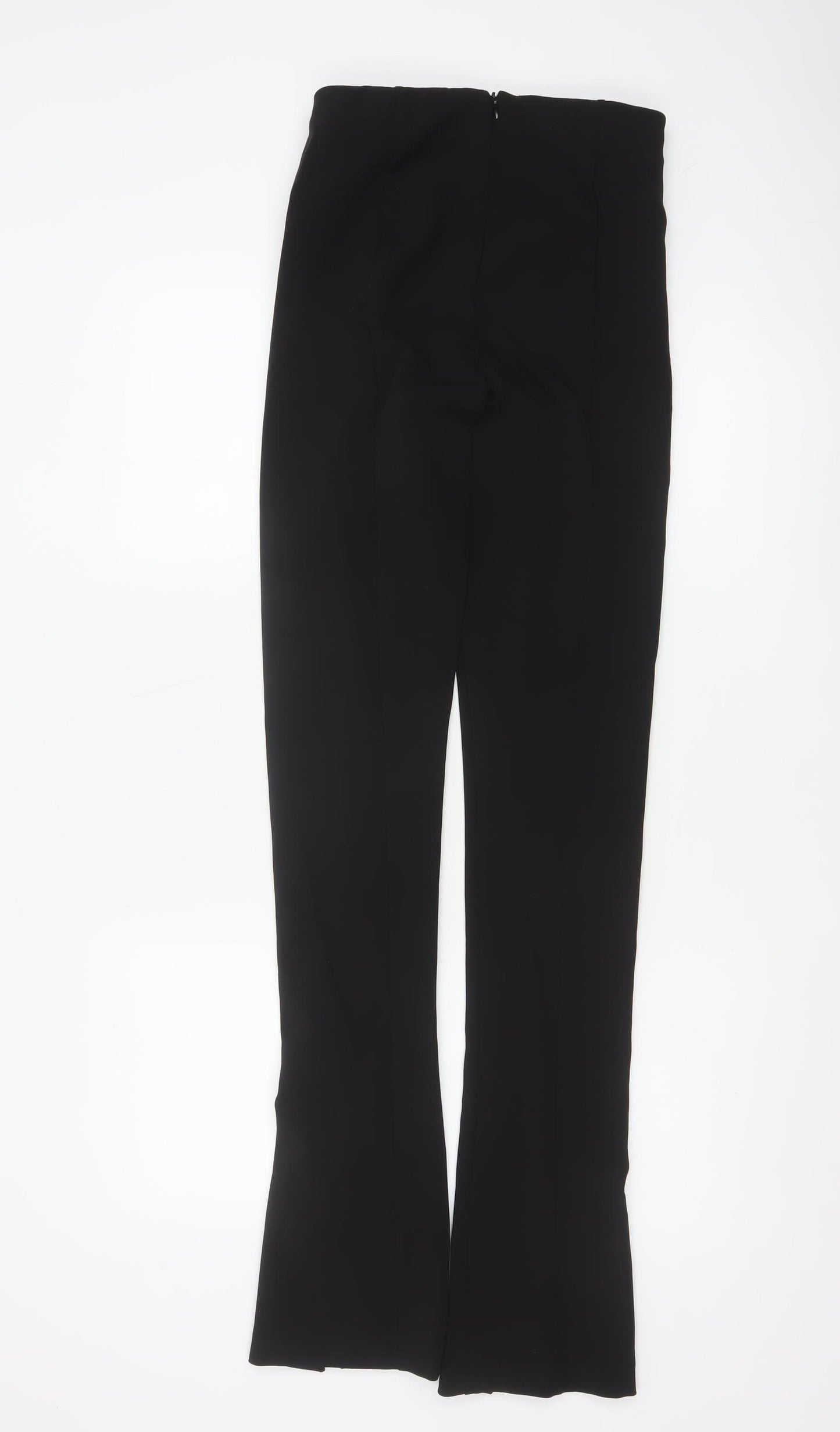 Zara Women’s Black XS Flared Trousers Polyester Blend Workwear