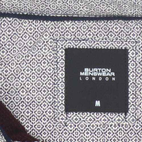 Burton Menswear London Men’s Brown Polo Shirt Size M Cotton Blend