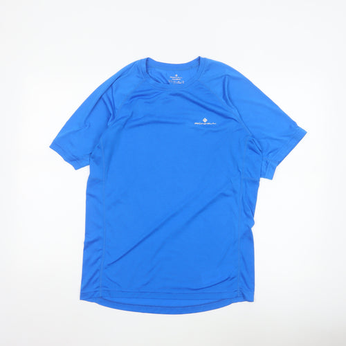 Ronhill Men Blue M Athletic Short Sleeve Running T-Shirt