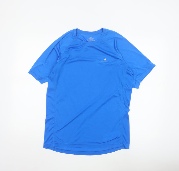 Ronhill Men Blue M Athletic Short Sleeve Running T-Shirt