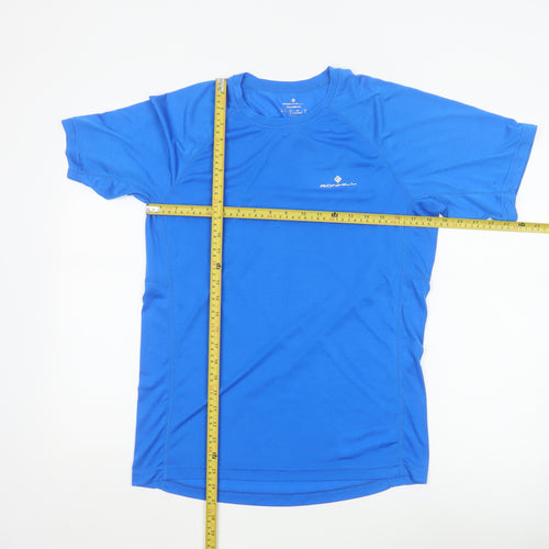 Ronhill Men Blue M Athletic Short Sleeve Running T-Shirt