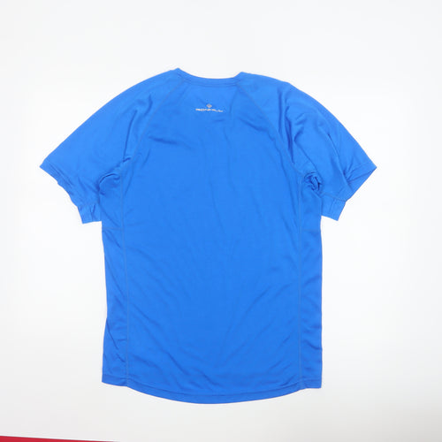 Ronhill Men Blue M Athletic Short Sleeve Running T-Shirt