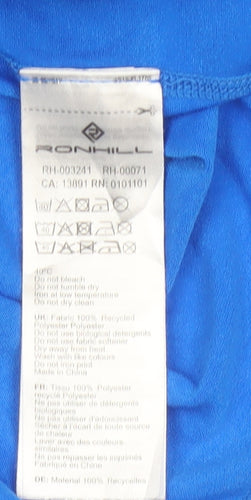 Ronhill Men Blue M Athletic Short Sleeve Running T-Shirt