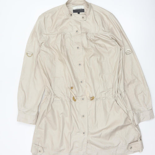 Jaeger Women's Beige Anorak Jacket UK 12 Lightweight Polyester