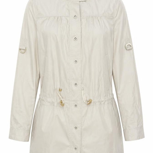 Jaeger Women's Beige Anorak Jacket UK 12 Lightweight Polyester