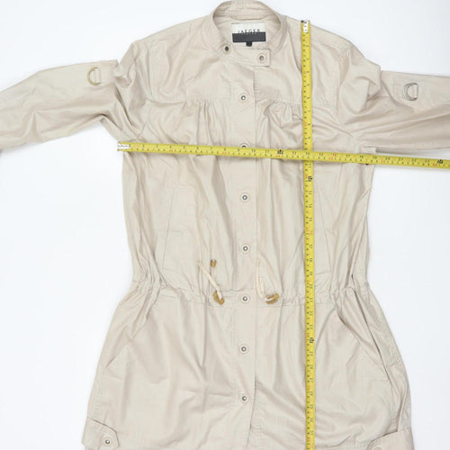 Jaeger Women's Beige Anorak Jacket UK 12 Lightweight Polyester