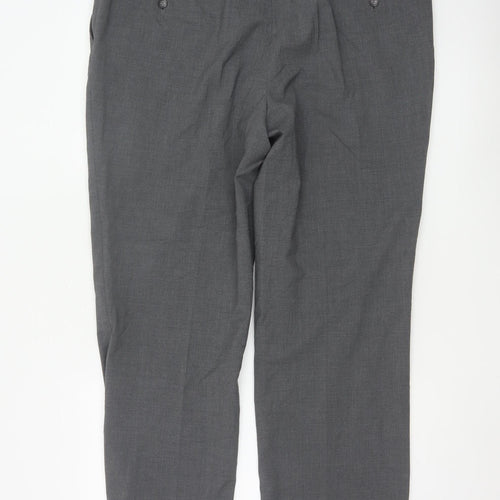 Douglas Men's Grey Wool Blend Dress Pants 40R Regular Fit