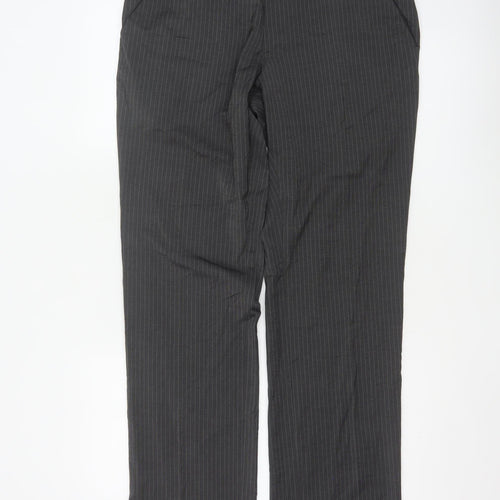 Next Men’s Grey Pinstripe Regular Fit Dress Trousers 34W M