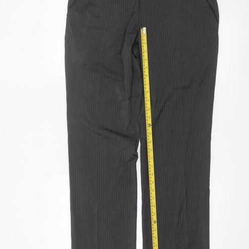 Next Men’s Grey Pinstripe Regular Fit Dress Trousers 34W M