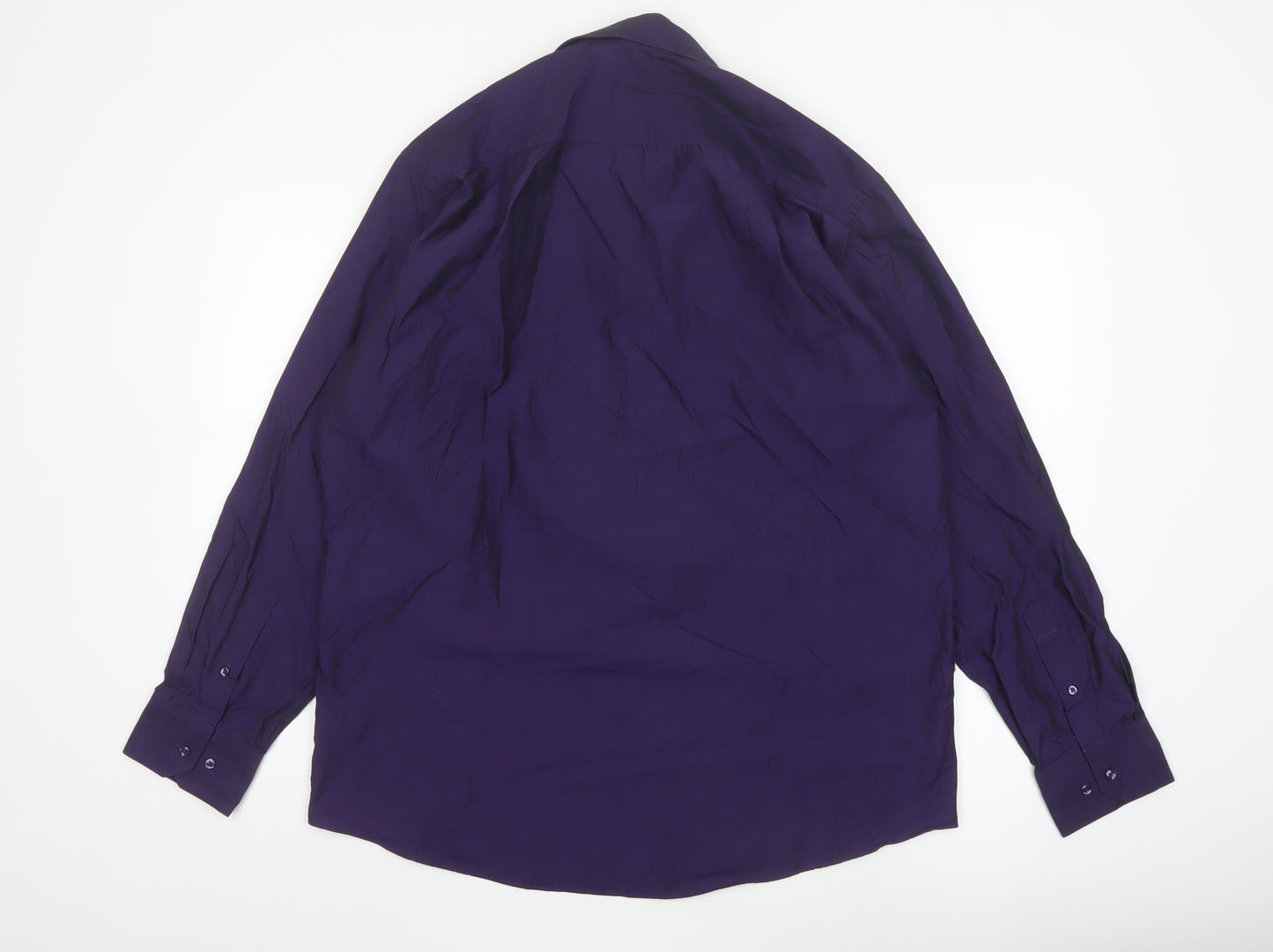 Taylor & Wright Men's Purple Long Sleeve Tailored Fit Shirt 16.5