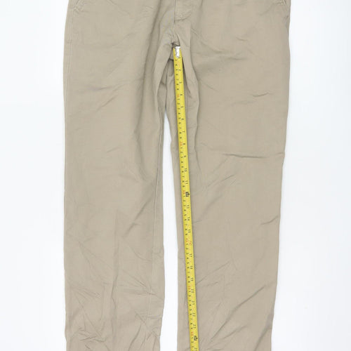 Skopes Mens Beige Chino Trousers 34R Cotton Straight Fit