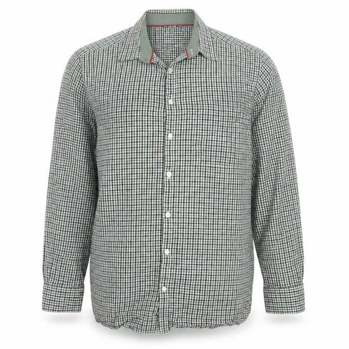 JP Cole Men's Green Check Cotton Long Sleeve Button-Up Shirt XL