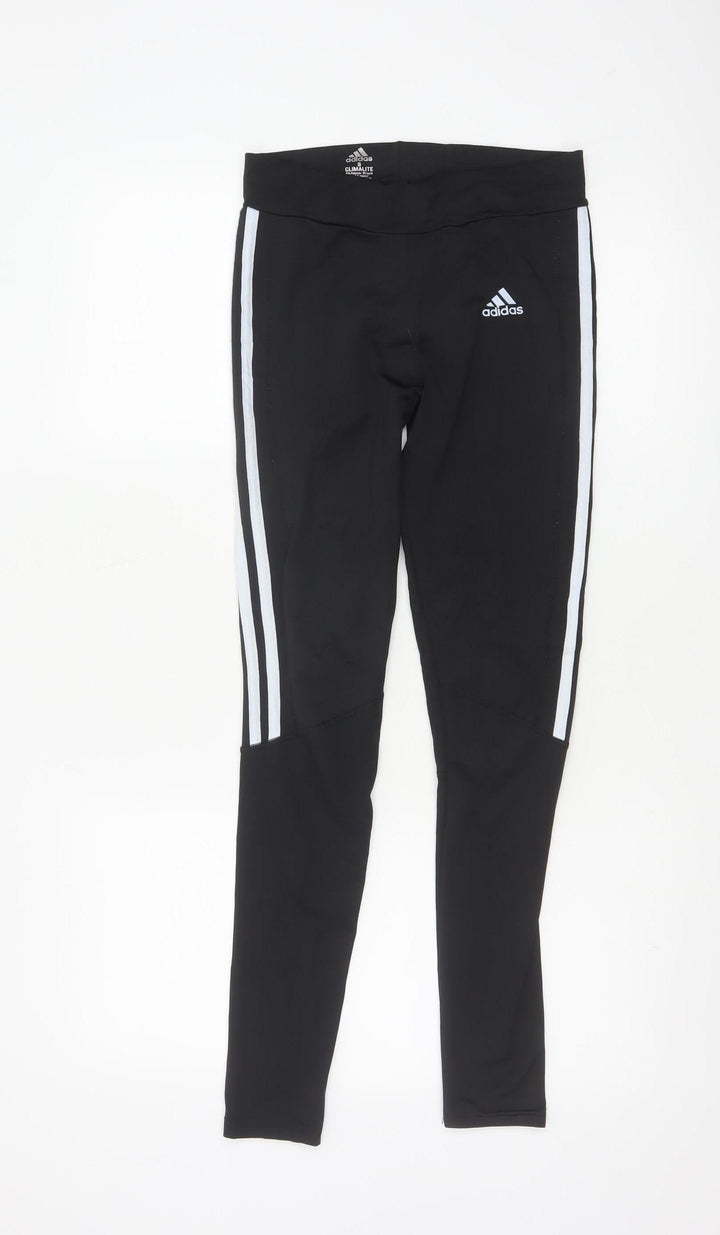 Adidas Women Black Climalite Leggings S Slim Fit Activewear