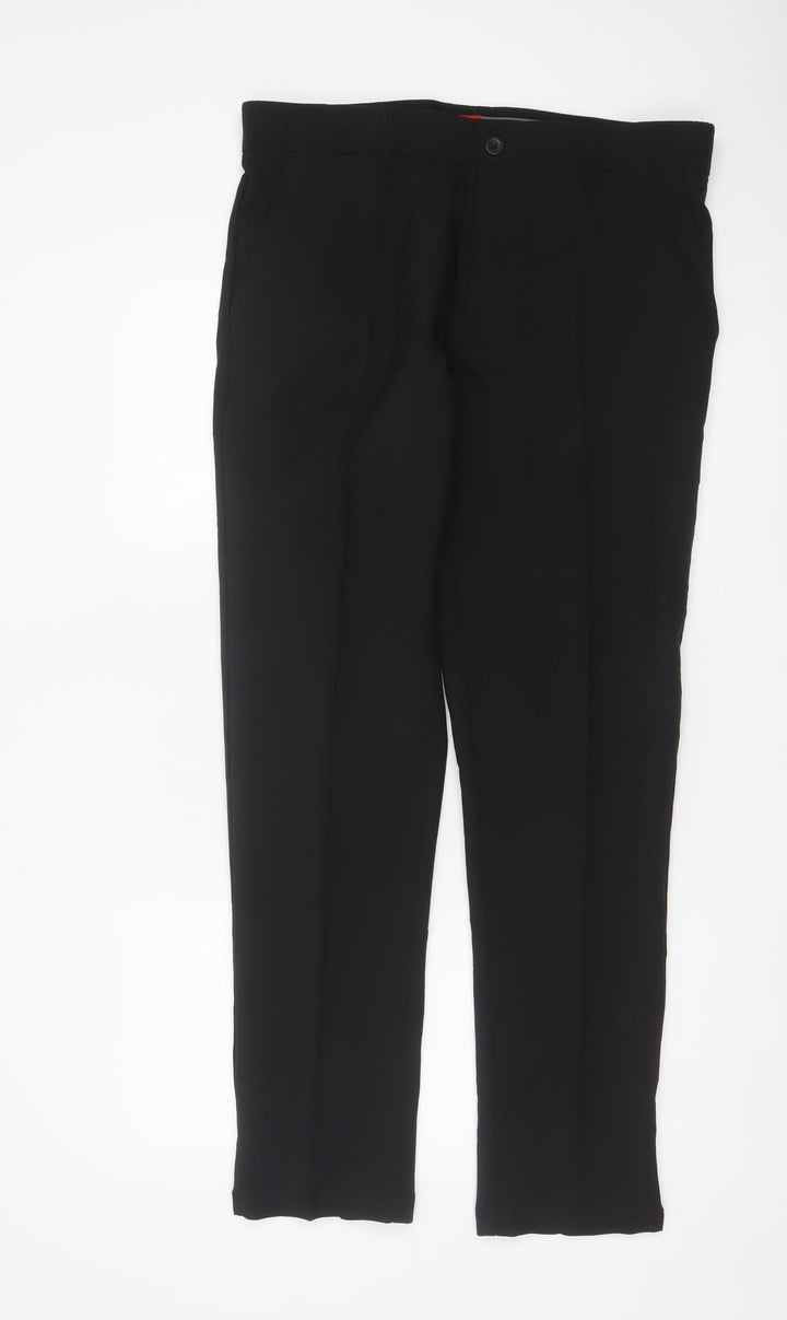 Slazenger Men's Black XL Straight Leg Dress Pants Trousers