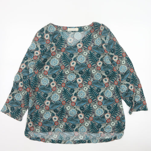 Seasalt Cornwall Women’s Multicoloured Floral Tunic Top Size 16