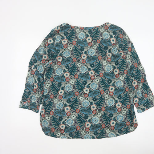 Seasalt Cornwall Women’s Multicoloured Floral Tunic Top Size 16
