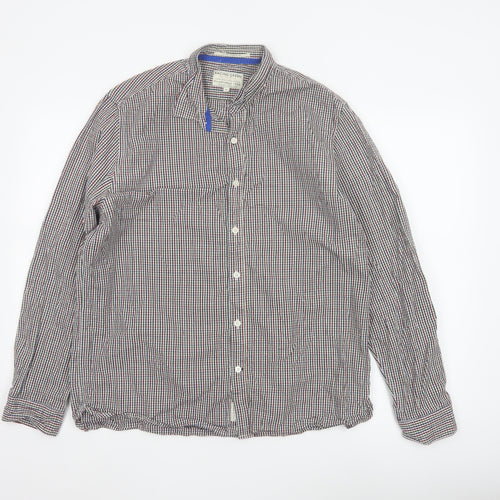 Racing Green Men's Multicoloured Check Cotton Button-Up Shirt XL