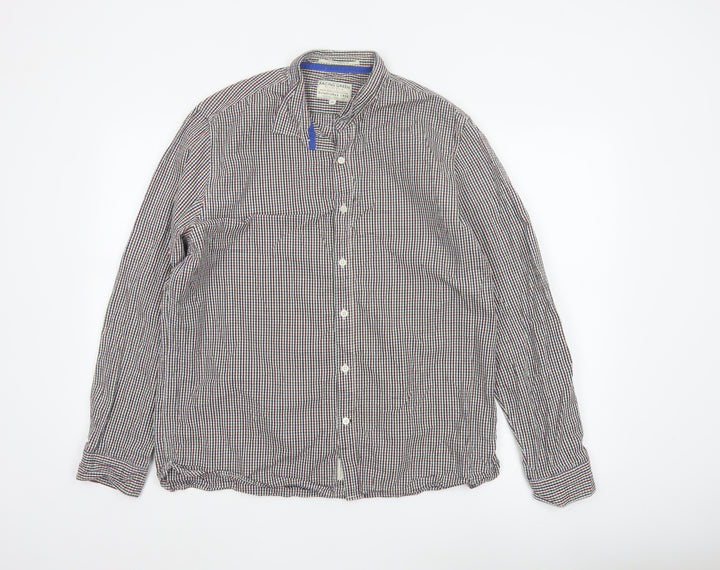 Racing Green Men's Multicoloured Check Cotton Button-Up Shirt XL