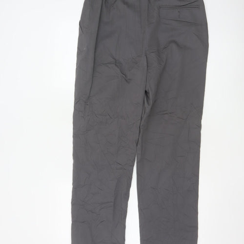 Chums Men's Grey Cotton Chino Trousers 32W 29L Regular Fit