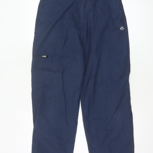 Craghoppers Women Blue Size 12 Cargo Trousers Polyester Blend
