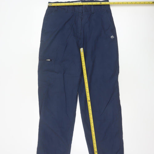 Craghoppers Women Blue Size 12 Cargo Trousers Polyester Blend