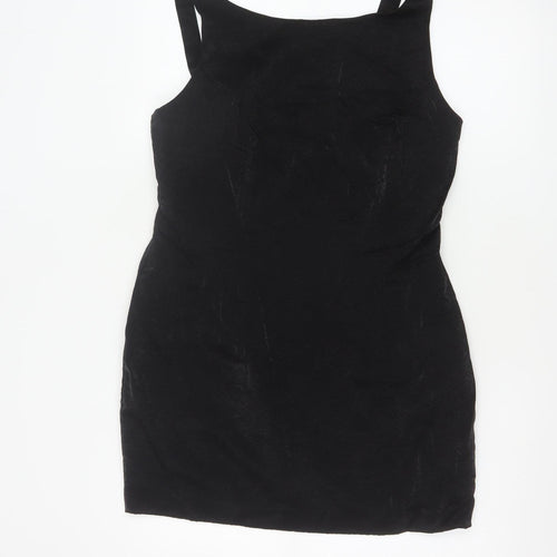 BHS Women Black Size 16 Sleeveless Bodycon Party Dress
