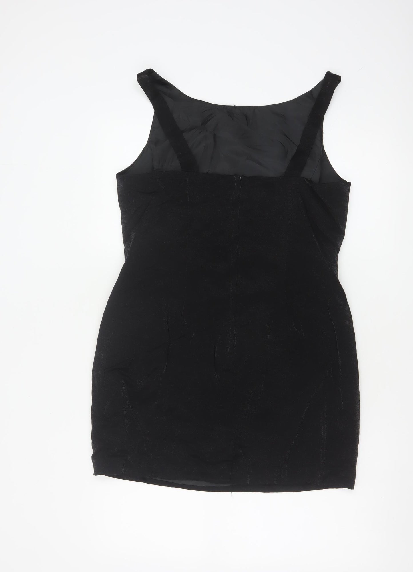 BHS Women Black Size 16 Sleeveless Bodycon Party Dress