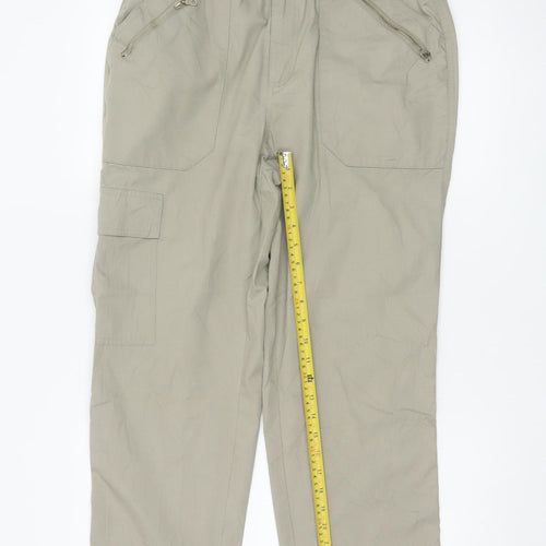 Cotton Traders Men's Beige Cargo Trousers 34 Regular Fit