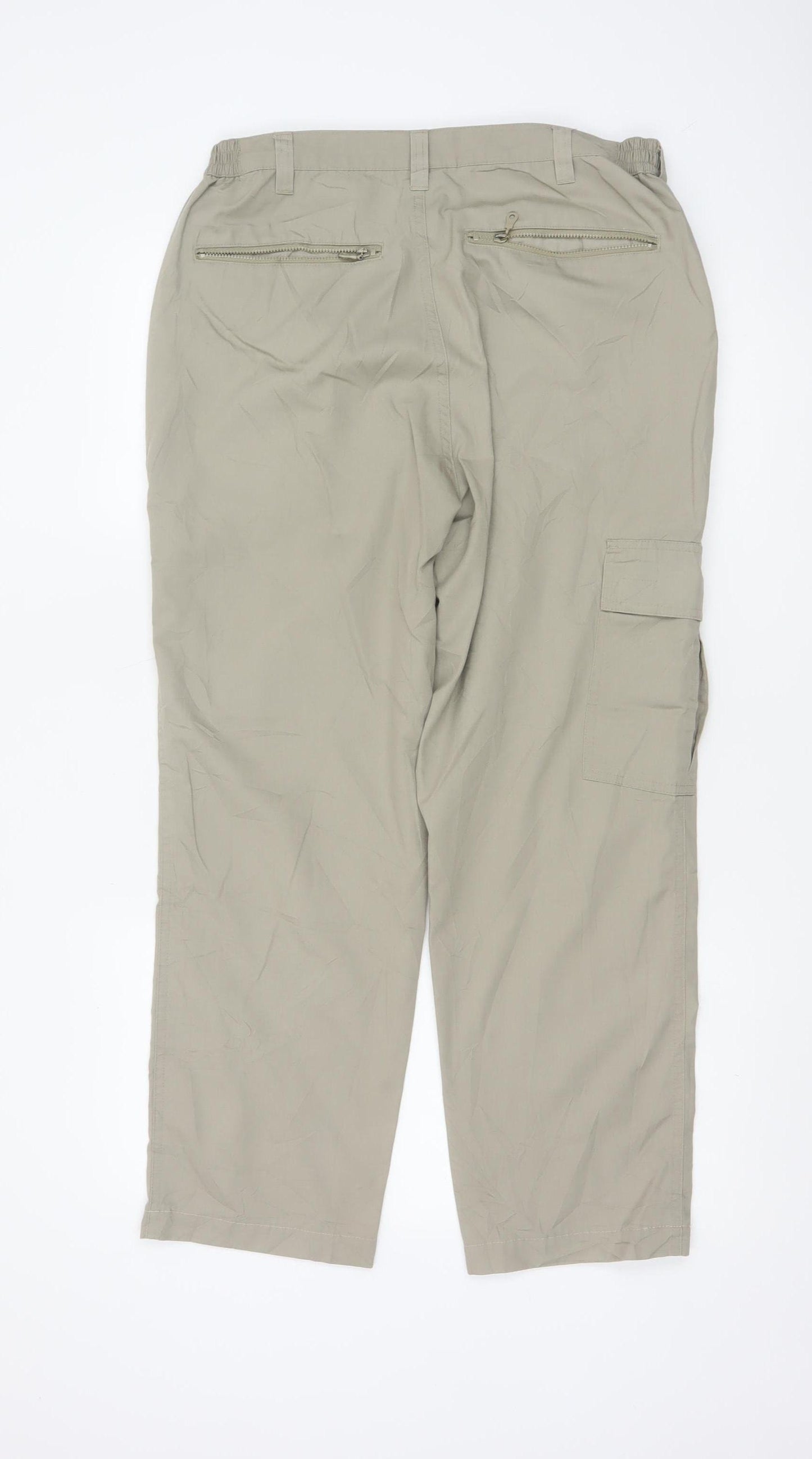 Cotton Traders Men's Beige Cargo Trousers 34 Regular Fit