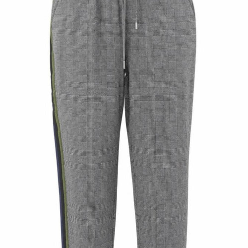 Maeve Anthropologie Women's Grey Check Jogger Trousers L
