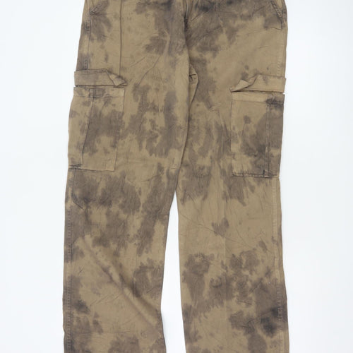 STR Women’s Beige Cargo Trousers Size 16 Cotton Utility Style