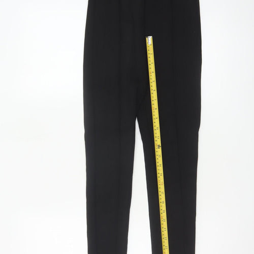 Zara Womens Black Slim Fit Trousers Size Small Polyamide Blend