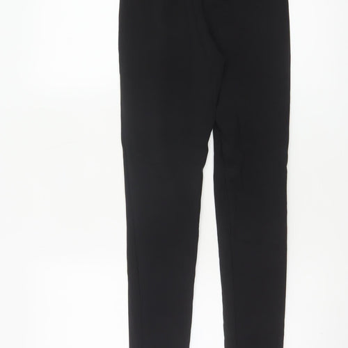 Zara Womens Black Slim Fit Trousers Size Small Polyamide Blend