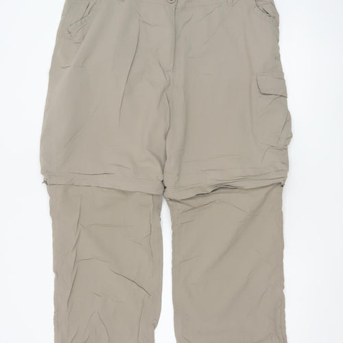 Craghoppers Women's Beige Convertible Cargo Trousers UK 18
