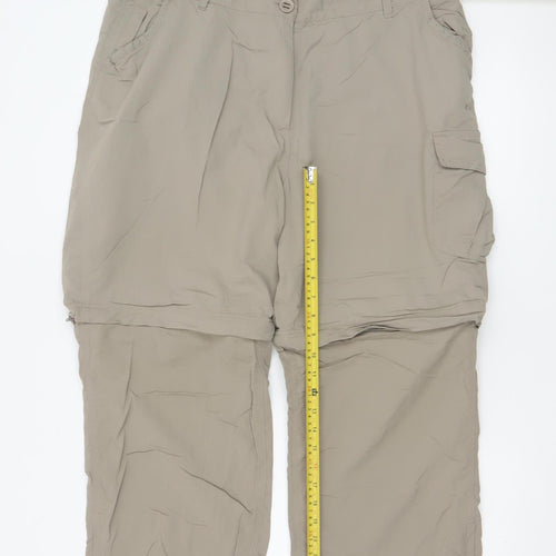 Craghoppers Women's Beige Convertible Cargo Trousers UK 18