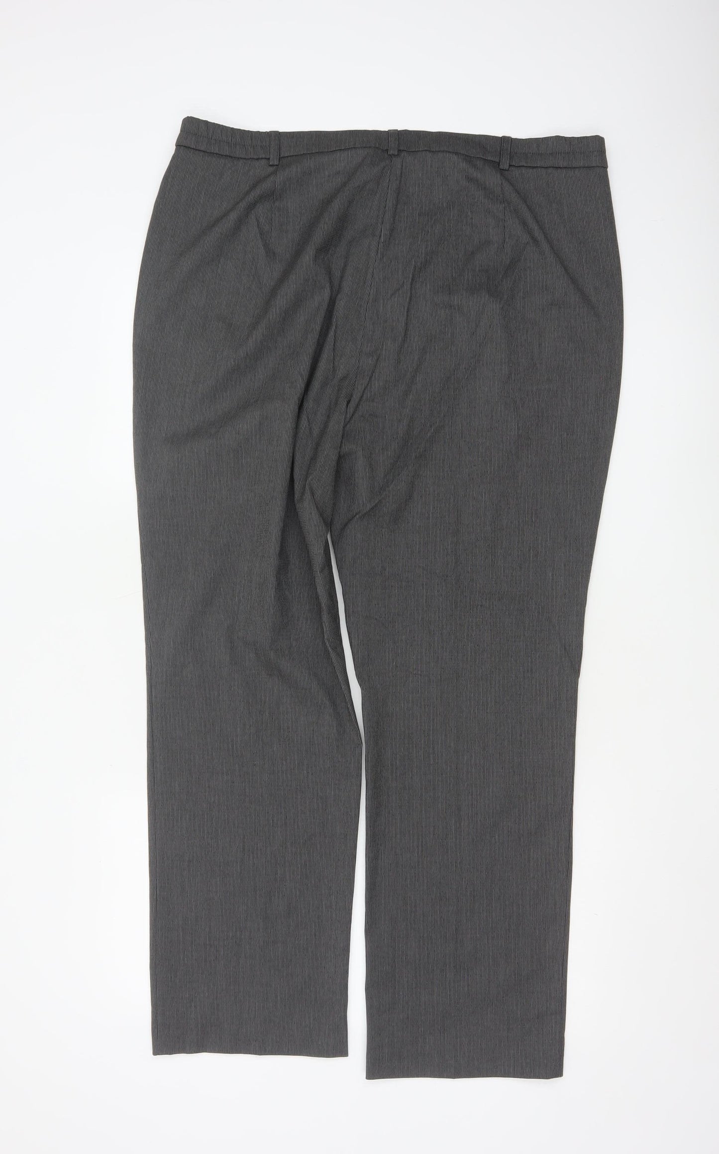 Marks and Spencer Women's Grey Straight Leg Dress Pants Size 18