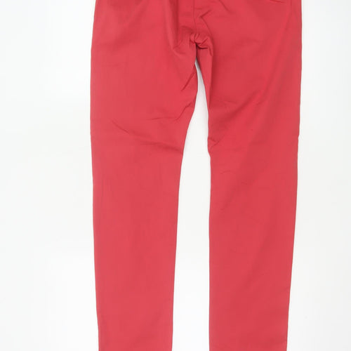 SELECTED HOMME Men's Red Slim Fit Chino Trousers W31 L32