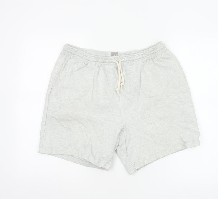 GAP Men’s Grey Sweat Shorts M Cotton Drawstring Casual