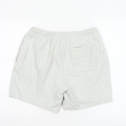 GAP Men’s Grey Sweat Shorts M Cotton Drawstring Casual