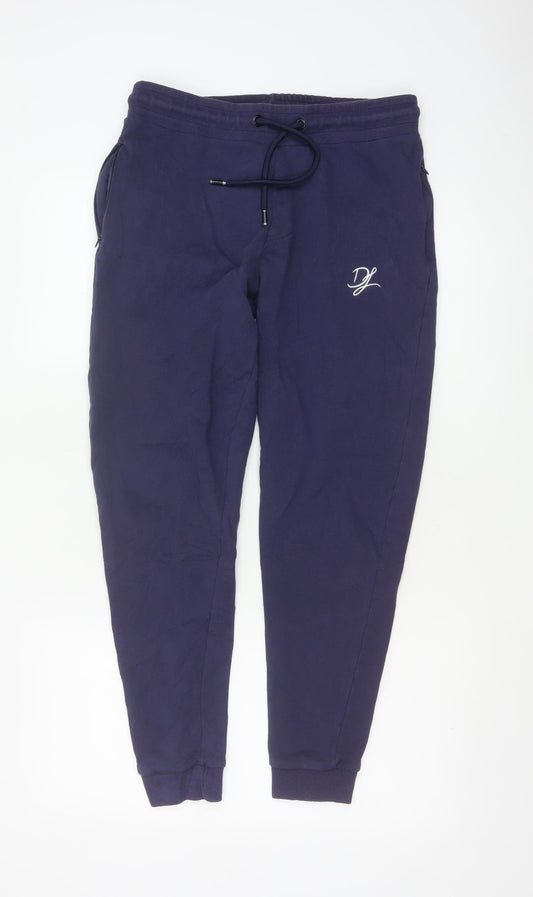 Dead Legacy Men's Blue Cotton Jogger Sweatpants S Regular Fit