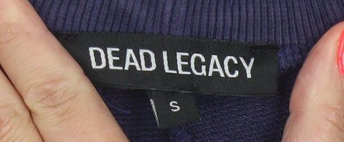 Dead Legacy Men's Blue Cotton Jogger Sweatpants S Regular Fit