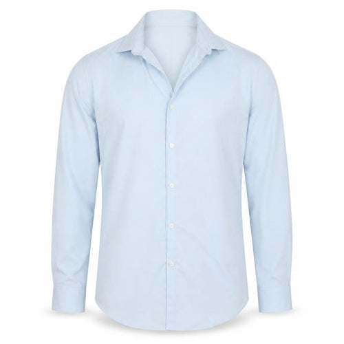 Topman Men's Blue Slim Fit Long Sleeve Button-Up Shirt Size S
