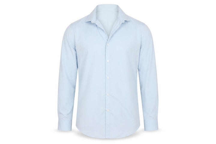 Topman Men's Blue Slim Fit Long Sleeve Button-Up Shirt Size S