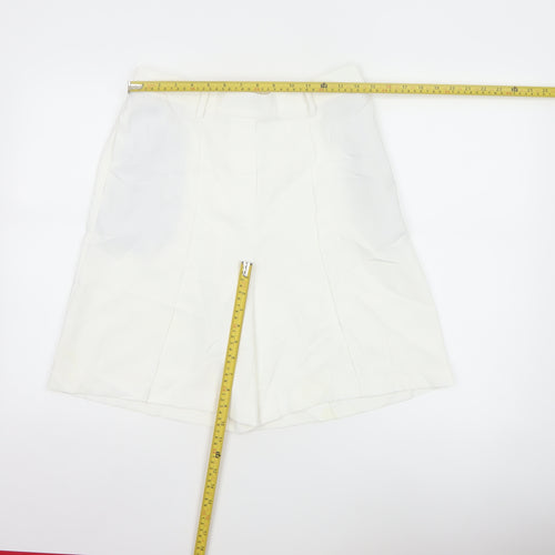 Marks and Spencer Women’s Ivory Chino Shorts Size 12 Regular Fit