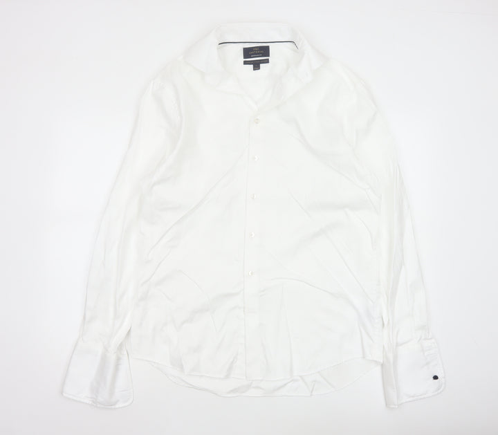 Marks and Spencer Sartorial White Regular Fit 16in Men's Cotton Shirt