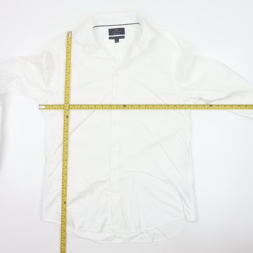 Marks and Spencer Sartorial White Regular Fit 16in Men's Cotton Shirt