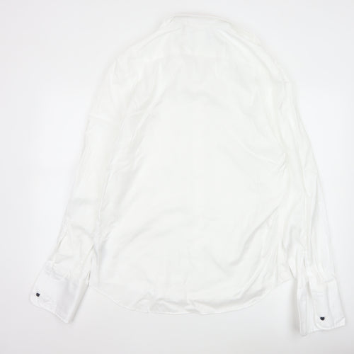 Marks and Spencer Sartorial White Regular Fit 16in Men's Cotton Shirt