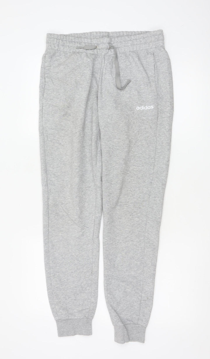 Adidas Womens Grey Jogger Sweatpants Size S Regular Fit